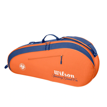 Wilson RG 2026 法網 Team 3支裝 網球拍袋(陶土橘)