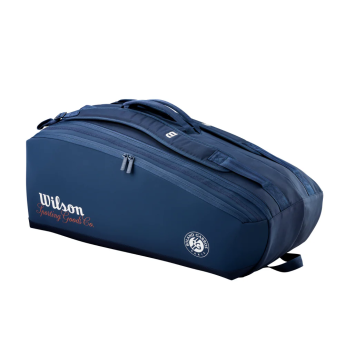 Wilson SESSION SOIRE RG 2025 法網限定版 15支裝網球拍袋 (深海軍藍)